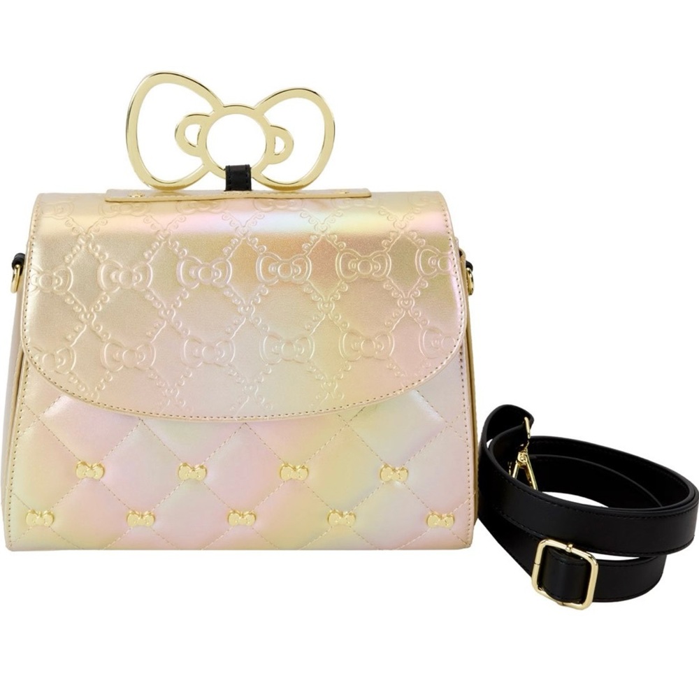 NWT Sanrio Hello Kitty 50th Anniversary Gold Crossbody